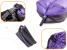 Saltea Autogonflabila "Lazy Bag" tip sezlong, 185 x 70cm, culoare Negru-Violet, pentru camping, plaja sau piscina FAVLine Selection