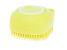 Perie din silicon cu dozator de sampon pentru spalare caini sau pisici, 7,5 x 7,5 cm, culoare galben FAVLine Selection