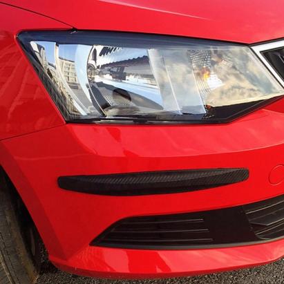 Set 2 bandouri de protectie bara, culoare Negru, finisaj Carbon FAVLine Selection