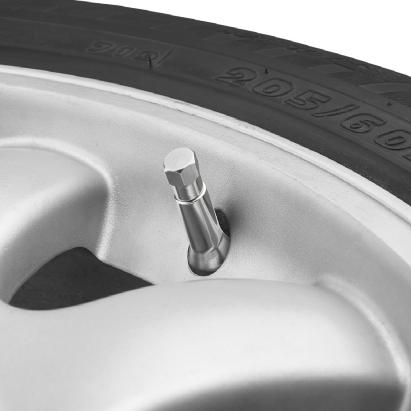 Set 4 Valve Metalice Cromate cu capac hexagonal FAVLine Selection