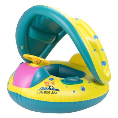 Ponton, Saltea de apa, gonflabila pentru copii cu acoperis, dimensiune 65 x 73 cm FAVLine Selection