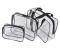 Set 3 organizatoare de cosmetice, transparente, ideale pentru calatorii FAVLine Selection
