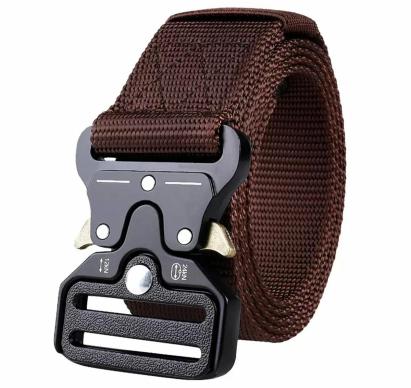 Curea Tactica pentru pantaloni, culoare Maro cu catarama Neagra FAVLine Selection