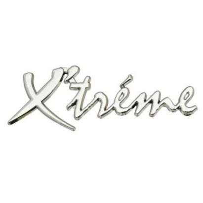Emblema auto metalica, autoadeziva, model "X’TREME", finisaj Crom, dimensiune, 15 x 3 cm FAVLine Selection
