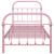 Cadru de pat, roz, 100 x 200 cm, metal GartenMobel Dekor