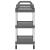 Cărucior cu 3 niveluri, gri, 81x41x92 cm, aluminiu GartenMobel Dekor