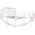 Cadru de pat, alb, 140x200 cm, lemn masiv GartenMobel Dekor