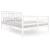 Cadru de pat, alb, 140x200 cm, lemn masiv GartenMobel Dekor