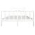 Cadru de pat, alb, 140x190 cm, lemn masiv GartenMobel Dekor