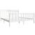 Cadru de pat Super King, alb, 180x200 cm, lemn masiv GartenMobel Dekor