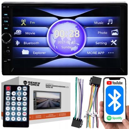 Player Video Auto, dimensiune 2DIN, TouchScreen de 7 inch, 4 x 50W, model WDS-30 cu Bluetooth, Handsfree, Radio, MP3, WMA, MP4, AUX, Card, Telecomanda, Functie Camera Marsarier FAVLine Selection