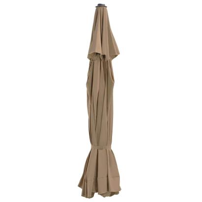 Pânză de schimb umbrelă de soare de exterior gri taupe 515 cm GartenMobel Dekor