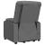 Fotoliu de masaj cu ridicare, gri, piele ecologică GartenMobel Dekor