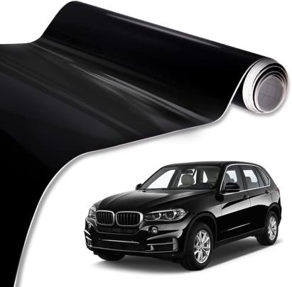 Folie auto pentru colantare integrala, Termoplastica, cu tehnologie "BUBBLE FREE", culoare Negru, finisaj Lucios, dimensiune 3,0m x 1,52m FAVLine Selection