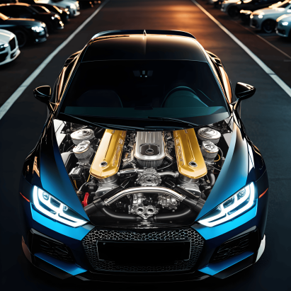 Folie Capota Auto "Hood Art" rezistenta la exterior, marime M (165 x 120cm) - Cod: AVX-CAPOTA-018M FAVLine Selection