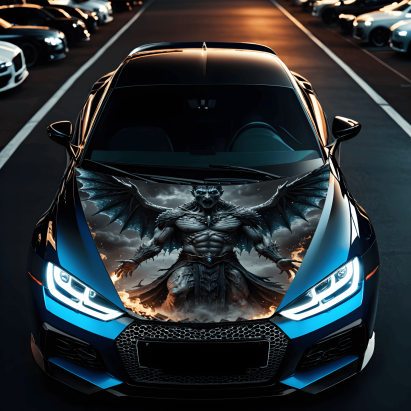 Folie Capota Auto "Hood Art" rezistenta la exterior, marime M (165 x 120cm) - Cod: AVX-CAPOTA-026M FAVLine Selection