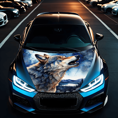 Folie Capota Auto "Hood Art" rezistenta la exterior, marime M (165 x 120cm) - Cod: AVX-CAPOTA-030M FAVLine Selection