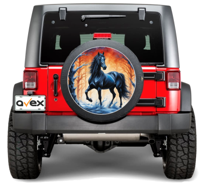 Sticker Auto "Roata de Rezerva" rezistenta la intemperii si raze UV, diametru 55 cm, Cod: AVX-RR13 FAVLine Selection