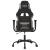 Scaun de gaming cu masaj, negru și taupe, material textil GartenMobel Dekor