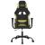 Scaun de gaming cu masaj, negru și verde deschis, textil GartenMobel Dekor