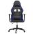 Scaun de gaming de masaj, negru și albastru, piele ecologică GartenMobel Dekor