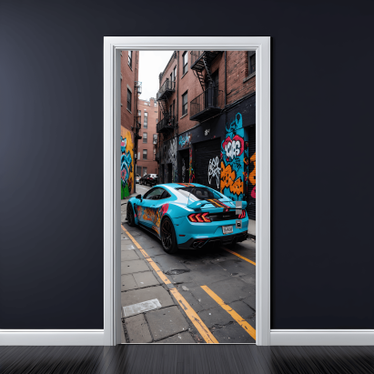 Folie imprimata color pentru decor Usa, dimensiune 200 x 90cm, model: AVX-DR02 FAVLine Selection