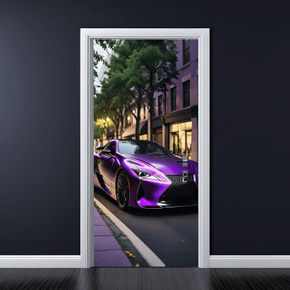 Folie imprimata color pentru decor Usa, dimensiune 200 x 90cm, model: AVX-DR07 FAVLine Selection