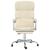 Fotoliu de birou rabatabil, crem, piele ecologică GartenMobel Dekor