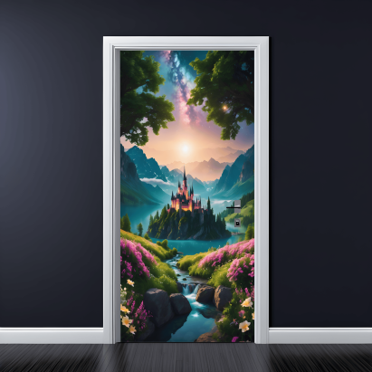 Folie imprimata color pentru decor Usa, dimensiune 200 x 90cm, model: AVX-DR15 FAVLine Selection