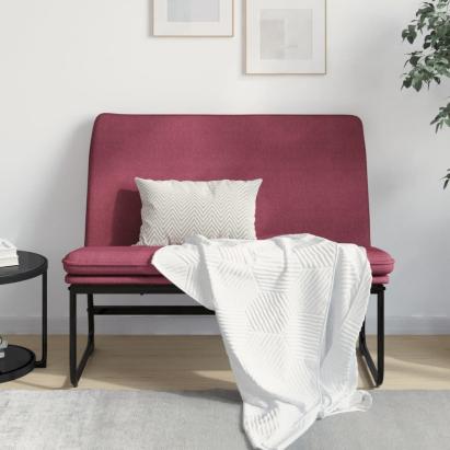 Bancă, roșu vin, 100x75x76 cm, material textil GartenMobel Dekor