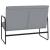 Bancă, gri deschis, 100x64x80 cm, textil GartenMobel Dekor