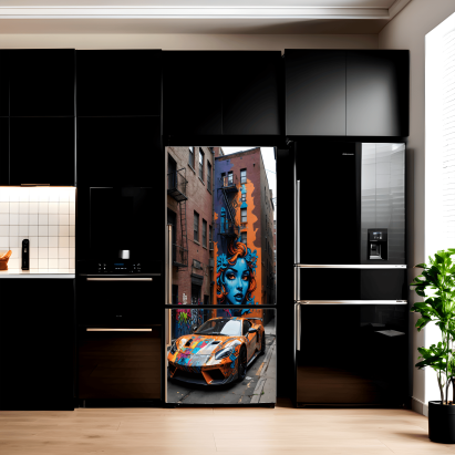 Folie imprimata color pentru decor Frigider, dimensiune 200 x 90cm, model: AVX-FR01 FAVLine Selection