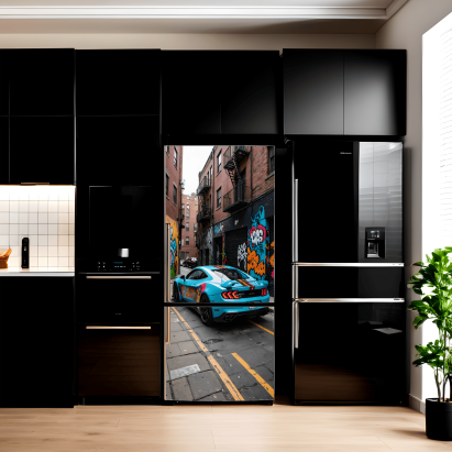 Folie imprimata color pentru decor Frigider, dimensiune 200 x 90cm, model: AVX-FR02 FAVLine Selection