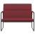 Bancă, roșu vin, 100x64x80 cm, piele ecologică GartenMobel Dekor