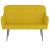 Bancă, galben, 110x76x80 cm, catifea GartenMobel Dekor