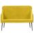Bancă, galben, 110x76x80 cm, catifea GartenMobel Dekor