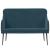 Bancă, albastru, 110x76x80 cm, catifea GartenMobel Dekor