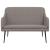 Bancă, gri taupe, 110x76x80 cm, textil GartenMobel Dekor