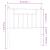Tăblie de pat metalică, alb, 80 cm GartenMobel Dekor