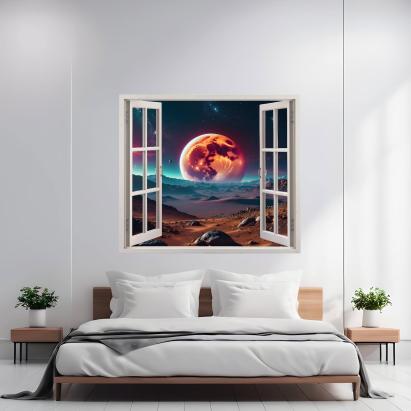 Folie imprimata color pentru decor perete locuinta, dimensiune 125 x 110cm, model: VIEW TO HAVEN 33 FAVLine Selection