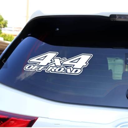 Sticker autoadeziv pentru vehicule Off Road, model "4x4 Off Road", dimensiune 29 x 11 cm, culoare Alba FAVLine Selection