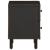 Noptieră, negru, 40x33x46 cm, lemn masiv de mango GartenMobel Dekor