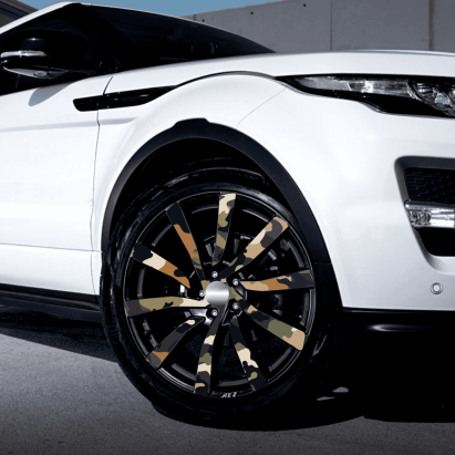 Set 4 Folii Imprimate Outdoor cu EcoSolvent, autoadezive, pentru decorarea jantelor auto, dimetru 60 cm, model FJT-10 FAVLine Selection