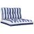 Perne de paleți, 2 buc., dungi albastre și albe, textil GartenMobel Dekor