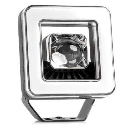 Proiector LED cu Angel Eye model AWL57, pozitie, semnalizare, faza lunga/scurta, pentru Off-Road, ATV, SSV, putere 45W, 8000lm, tensiune 9-36V, dimensiuni 114,5 x 114,5 x 51 mm FAVLine Selection