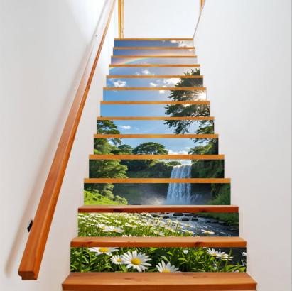 Sticker decorativ pentru scari interioare, print autoadeziv de inalta rezolutie, dimensine 200 x 124 cm, cod: AVX-STAIRS-18 FAVLine Selection