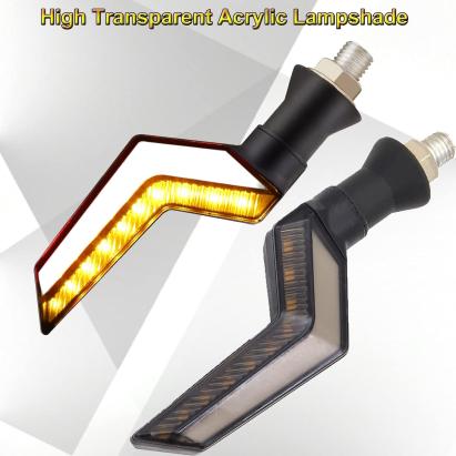 Set 2 lampi Semnalizare Moto, model BUMERANG, cu 2 functii, pozitie si semnalizare, tensiune 12V FAVLine Selection