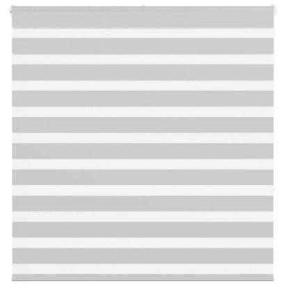 Jaluzea tip zebra gri deschis lățime țesătură 140,9cm poliester GartenMobel Dekor