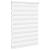 Jaluzea tip zebra alb lățime țesătură 110,9 cm poliester GartenMobel Dekor