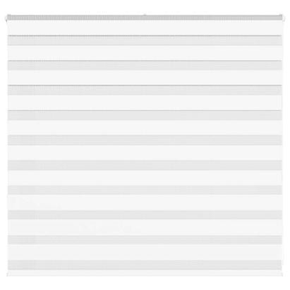 Jaluzea tip zebra alb lățime țesătură 155,9 cm poliester GartenMobel Dekor
